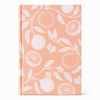 Carnet à motif pêche-agrumes, impression personnalisée, vente en gros, bloc-notes à couverture rigide