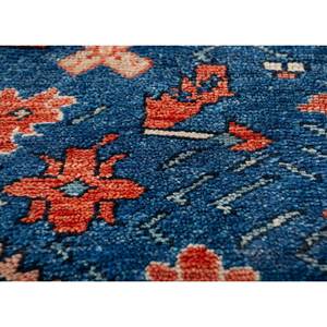 Aalam Hand Knotted Wool Rugs in <b>Red</b> & Orange Pae-5413 Medallion Pattern for Home Use - Product Image 3