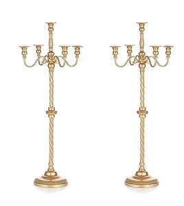 Candelabro de Aluminio Hecho a Mano de 5 Brazos con Acabado Plateado para Decoración del Hogar y Bodas, Candelabro de Pie para Navidad - Product Image 5