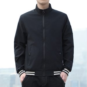 Chaqueta de bombardero de vuelo de invierno personalizada para hombre, lona de satén acolchada con cuello levantado, venta al por mayor - Product Image 5