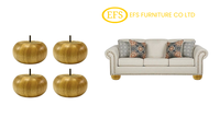 Lot de 4 pieds de canapé en bois de style Mid-Century de 7.5cm pour chaise, armoire, table à manger, couleur personnalisée, service OEM disponible