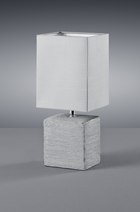 Ping E14 ceramic grey table lamp (Trio <b>Lighting</b> R50131087) - Product Image 2