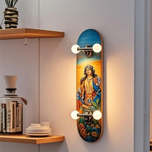 JIESEN Lampe de <span class=keywords><strong>Skateboard</strong></span> Chaude DIY Pour Chambre Lumières Décoration De Salon Lumière Planche À Roulettes Lumière - Product Image 4