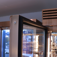 Armoire de maturation de viande à LED avec ventilateur de refroidissement, contrôle numérique double température pour la maturation à sec des steaks, idéale pour cuisine/restaurant en climat frais