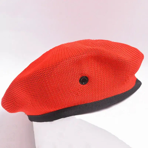OEM Green <b>Beret</b> 100% <b>Wool</b> High Quality Patches Sports <b>Beret</b> Cap Hats with Custom Logo Four Seasons Unisex - Product Image 5