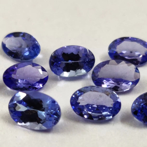 Tanzanite ธรรมชาติขนาด7x9มม. รูปไข่ทรงวงรีทรงหลวม - Product Image 1