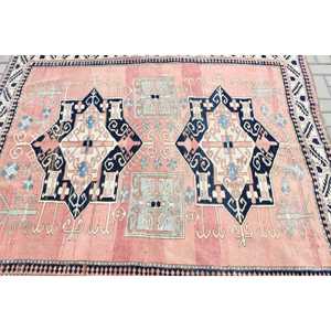 Tapis de 5,8 x 6,3 pieds, tapis turc vintage, tapis en laine rouge - Product Image 5