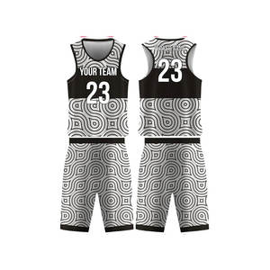Nouvel uniforme de basket-ball personnalisé de haute qualité, blanc et bleu, design gratuit, fabricant de maillots, uniformes de basket-ball réversibles - Product Image 5