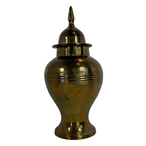 Pot de temple en laiton de haute qualité avec finition polie, pot de temple en laiton pur vintage pour la décoration du temple - Product Image 2