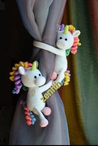 Peluche écologique durable pour rideau en cheval de mer pour Boho et chambres de pépinière Peluche décorative - Product Image 3