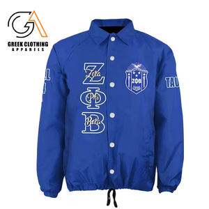 แจ็กเก็ตผู้หญิง Zeta phi Beta เสื้อโค้ทผ้าไนลอนปักตามสั่งเสื้อผ้าชาวกรีกน้ำหนักเบา - Product Image 6