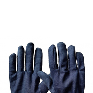 Gants de travail en coton durables, antidérapants, texture lisse, poignet droit, usage général, non stériles, sans latex, sans poudre - Product Image 2