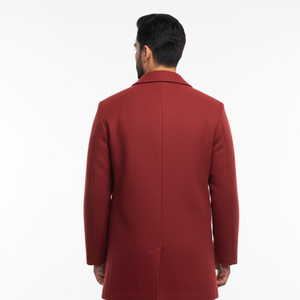 Abrigo largo a la moda para hombre, abrigo de cuero para temporada de invierno, color personalizado de la mejor calidad - Product Image 3