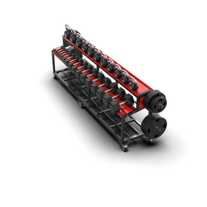 QLI QDR144 <b>Dumbbell</b> and Disc Rack Commercial Fitness <b>Storage</b> Frame Sturdy Multi Level Rack for Gym Weight Management - Product Image 4