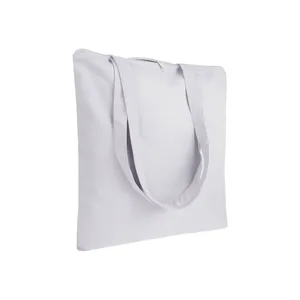 Borse Tote in Cotone Personalizzate 220 G/m2, Borse Promozionali per lo Shopping con Cerniera, Gadget Personalizzabili - Product Image 2