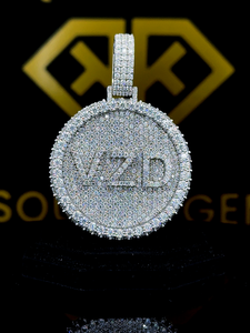 Colgante Hip Hop con Letra Personalizada, Colgante con Número Hip Hop para Hombre, Colgante de Moissanita, Joyería Hip Hop Ice Out - Product Image 5