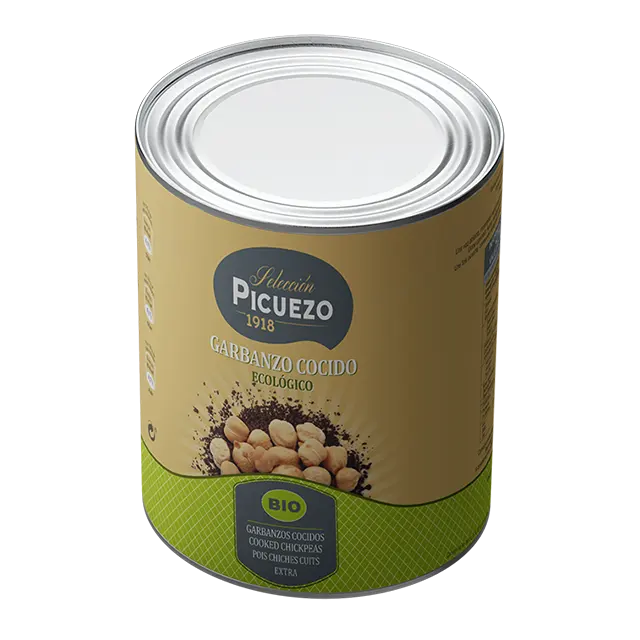 Pois chiches cuits biologiques en conserve pour Supermarché et Horeca Pois chiche bio en conserve Pois chiche bio en conserve fabriqués en espagnol