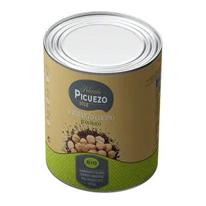 Top Organic Pulses Made in Spanish Tinned Chick Peas Ready to eat Canned Organic Cooked Chickpeas for Supermarket and Horeca