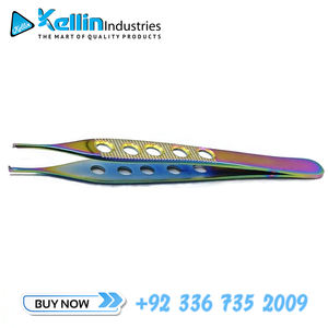 คีมหนีบเนื้อเยื่อ Adson แบบเคลือบหลายสีเครื่องมือผ่าตัดทั่วไปจากผู้ผลิตเยอรมัน - Product Image 4