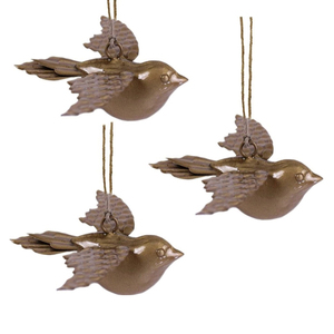 High Quality Silver Metal Birds Hanging Ornament Best Quality Christmas Decorations Wholesale Price Decorative Supplies - Product Image 2