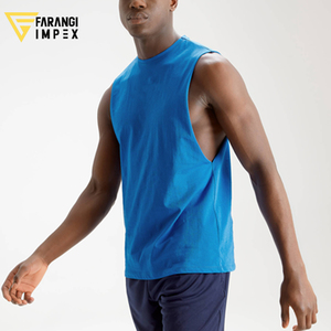 Camiseta sin mangas de algodón para hombre, chaleco deportivo transpirable con patrón 3D para correr, culturismo, nuevo diseño de talla grande, tejido OEM - Product Image 4