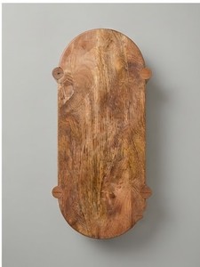 Support à gâteau ovale en bois de manguier fait main, écologique, non toxique, finition naturelle - Product Image 2