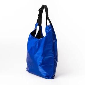 Sac à main pliable en tissu coupe-vent en nylon avec cordon de serrage Emballage écologique personnalisable avec poignée latérale arrière - Product Image 2