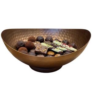 Moderno Tazón para Servir Chocolate de Acero Inoxidable Plateado, Plato Decorativo de Metal Hecho a Mano para Dulces, para Fiestas, Hogar, Hotel, Restaurante - Product Image 6