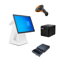 POS-система RUINAI RN-F8 с 15,6-дюймовым емкостным сенсорным экраном, процессором Intel I3/i5, 32 ГБ SSD, Windows, принтером, сканером штрих-кодов, денежным ящиком и поддержкой Wi-Fi