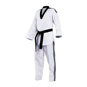 Tenue d'arts martiaux Uniforme de Taekwondo Fait sur mesure Nouveau design Logo personnalisé Haute qualité Pur coton Dernier design MS-TG-011 - Product Image 4