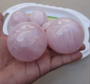Boule de sphère en QUARTZ ROSE naturel, vente en gros, sphère et boule ROSE de haute qualité, cristal de QUARTZ en vrac, sphère d'agate ROSE - Product Image 1