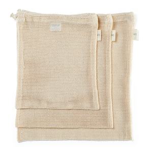 2024 zéro déchet recyclé durable écologique coton biologique filet maille réutilisable produire des sacs pour fruits légumes - Product Image 2