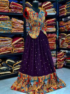 New Launching Real Hand Work and Kalamkari Quality Export Silk Crop <b>Top</b> by Fabzone for Party Wear for Adults - Product Image 2