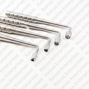 Instrumentos Dentales de Implante, Perforador de Tejido Manual y Raspador de Hueso, Rectos y Curvos, con Certificación CE - Product Image 4