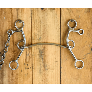 ก้านยาวยกม้าสี่เหลี่ยมสำหรับขี่ม้าทำจากสเตนเลสสตีลปากเรียบมีทุกขนาดสัตวแพทย์ - Product Image 2