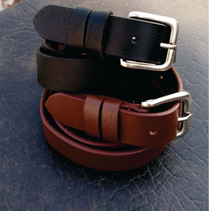 Ceintures de Luxe pour Femmes et Hommes, Boucle Carrée à Lettres 1.1, Large en Cuir de Vachette, Étanche, Écologique, Largeur 3.2cm, Design de Créateur - Product Image 1