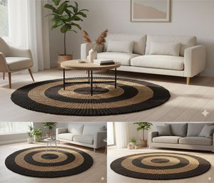 Tapis NAIRA en herbe de mer artisanal - Product Image 6