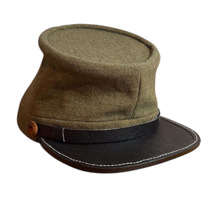 French Academy <b>Wool</b> Civil W <b>Hat</b> Kepi for <b>Men</b> Snap Buttons Chin Strap Manufacturers Civil W Period Confederate Enlisted Man Kepi - Product Image 3