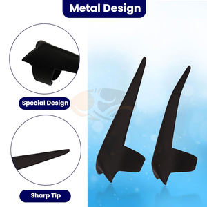 Stainless Steel Pliers Hair Parting Sectioning Ring Finger <b>Braiding</b> Hair Pick Tool Precise Styling Weaving Human Hair <b>Extensions</b> - Product Image 4