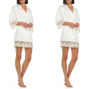 2025 nouvelle arrivée peignoir maison porter Satin Robes femmes soie chemise de nuit vêtements de nuit Sexy dentelle vêtements de nuit avec qualité à manches longues - Product Image 3