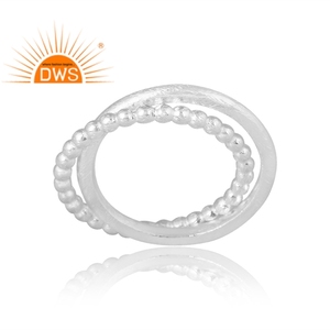 Hot Design Sterling <b>Silver</b> Band <b>Ring</b> Custom Design Jewelry For Women Gift For Her - Product Image 1