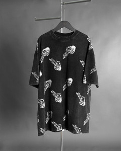Haute qualité Vintage 100% coton T-Shirt surdimensionné Hip Hop motif sérigraphie goutte épaule Anti-rides surdimensionné hanche - Product Image 2