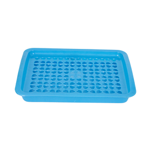 Bac de préparation rectangulaire en plastique à rebord haut pour cuisine, avec drain et rangement, idéal pour restaurant et usage domestique - Product Image 3