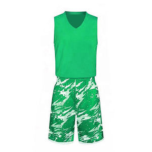 Nouveaux designs de maillots de basket-ball universitaires respirants à impression numérique, ensembles d'uniformes à manches courtes, 100% polyester, unisexe, grandes tailles - Product Image 2