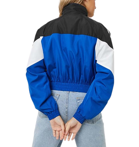 Chaqueta cortavientos de tela arrugada fina a la moda para mujer, talla grande, soporte personalizado, ropa deportiva transpirable para Fitness, fábrica al por mayor - Product Image 2