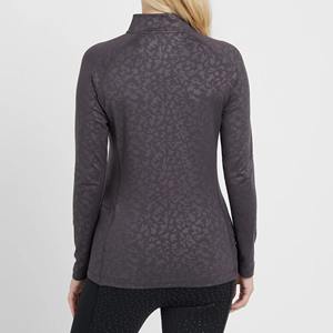 Chemises d'équitation imprimées de haute qualité en gros pour femmes, hauts d'équitation à demi-zip, couches de base, séchage rapide, légers, pour femmes - Product Image 3