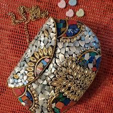 Bolso de mano artesanal de mosaico para mujer, bolso de fiesta premium con diseño único, bordado, color y logotipo personalizables - Product Image 6