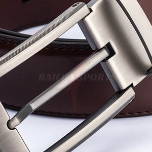 Ceintures en cuir avec impression de logo personnalisé de haute qualité pour hommes Style de mode de luxe avec boucle en acier matériau en peau de vache et matériau PU - Product Image 6