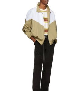 Veste coupe-vent sport élégante pour homme sur mesure à capuche imperméable en toile de coton col montant devant pour l'automne en plein air grande taille - Product Image 5