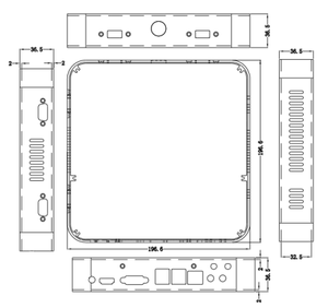 Nueva Placa Base Pico ITX de Formato Pequeño, Intel N150 Quad Core, 4GB 64GB, Mini Computadora Industrial Integrada con Linux, Sin Ventilador - Product Image 2